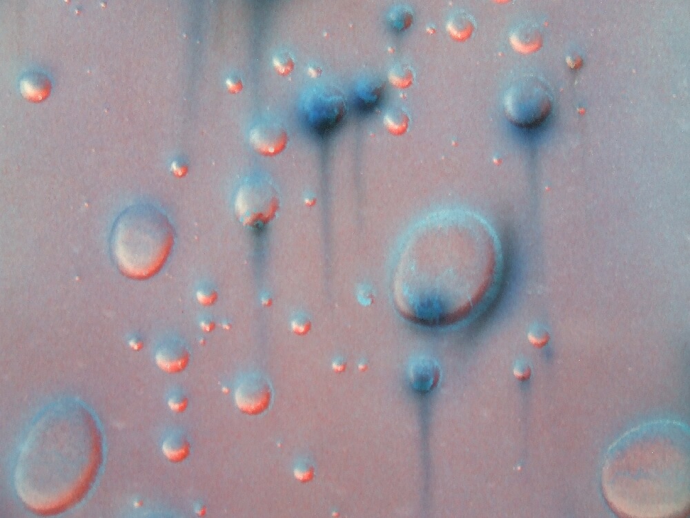 Painting of bubbles in oil